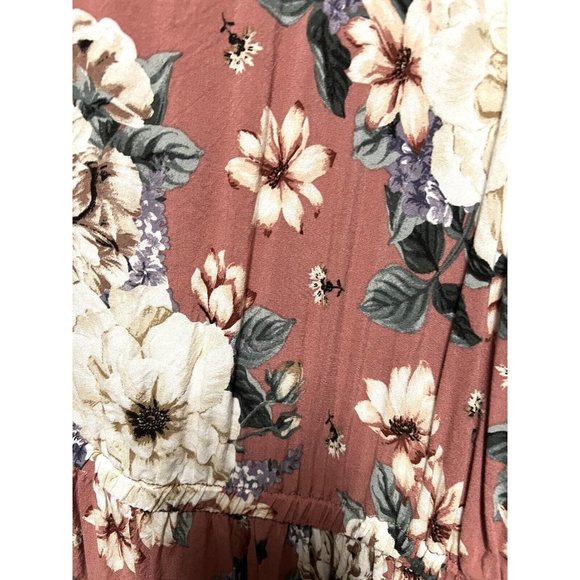 Torrid Womens Dress 00 Rayon High Low Summer Dress Floral Boho Preppy - Picture 4 of 5